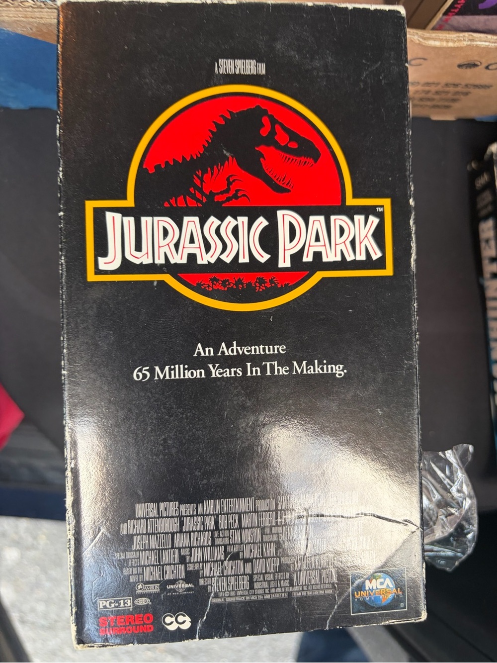 Universal Jurassic Park VHS